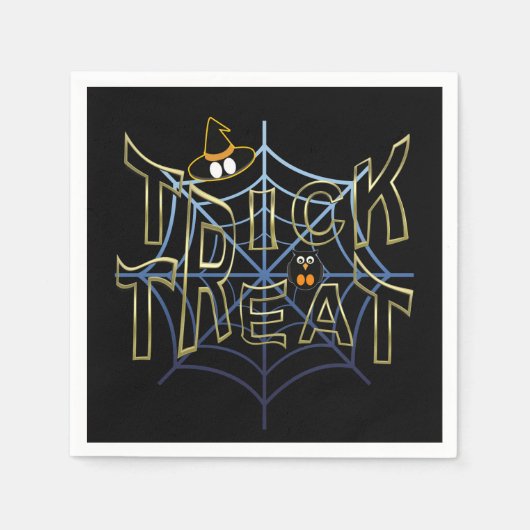 Trick-or-Treat-Haloween Servetten (Voorkant)