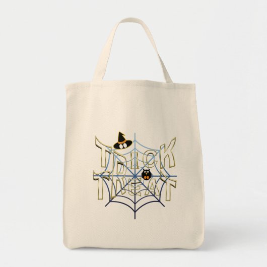 Trick-or-Treat-Haloween Tote Bag (Voorkant)