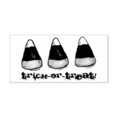 Trick or treat Happy Halloween Candy Corn Snoepjes Rubberstempel (Afrduk)