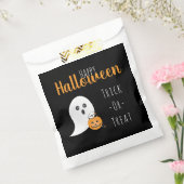 Trick or treat Happy Halloween Ghost Spooky Bedankzakje (Gezegeld)
