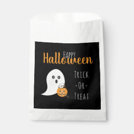 Trick or treat Happy Halloween Ghost Spooky Bedankzakje