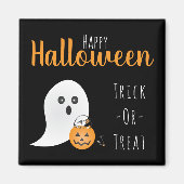 Trick or treat Happy Halloween Ghost Spooky Magneet (Voorkant)