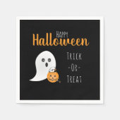 Trick or treat Happy Halloween Ghost Spooky Servet (Voorkant)