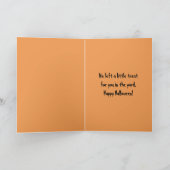 Trick or treat Happy Halloween-honden Kaart (Binnen)