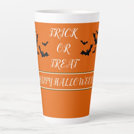 TRICK OR TREAT HAPPY HALLOWEEN LATTE MOK (Voorkant)