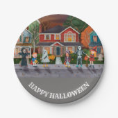 Trick or treat, Happy Halloween Papieren Bordje (Voorkant)