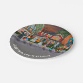 Trick or treat, Happy Halloween Papieren Bordje (Gekanteld)