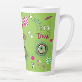 Trick or treat Happy Halloween Sweet Death + Snoep Latte Mok