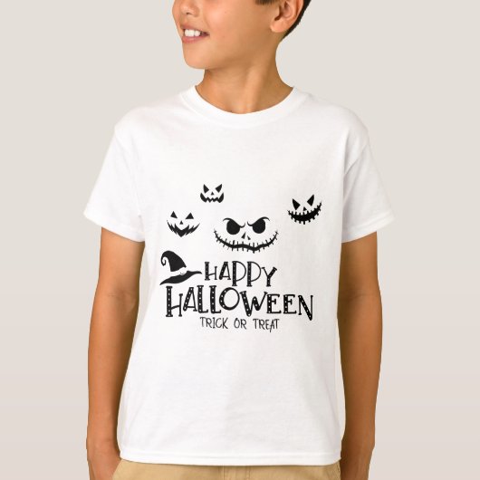 Trick or treat Happy Halloween T-shirt (Voorkant)