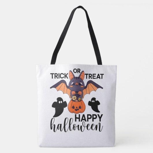 Trick or treat Happy Halloween Tote Bag (Voorkant)