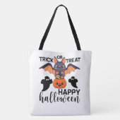 Trick or treat Happy Halloween Tote Bag (Achterkant)
