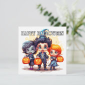 Trick or treat Happy Halloween voor kinderen Kaart (Staand voorkant)