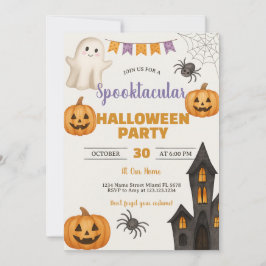 Trick-or-Treat Haunted Bash Invitate Kaart