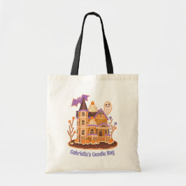 Trick or treat Haunted House Snoep Custom Tote Bag