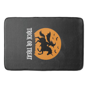 Trick or Treat Heks Eenhoorn Halloween Ontwerp_1 Badmat