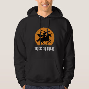 Trick or Treat Heks Eenhoorn Halloween Ontwerp_1 Hoodie