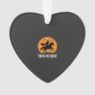 Trick or Treat Heks Eenhoorn Halloween Ontwerp_1 Ornament