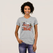 Trick or treat Heks Ghost Cat Fun Halloween T-shirt (Voorkant volledig)
