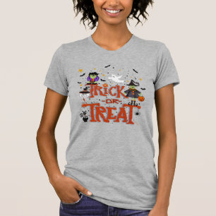Trick or treat Heks Ghost Cat Fun Halloween T-shirt
