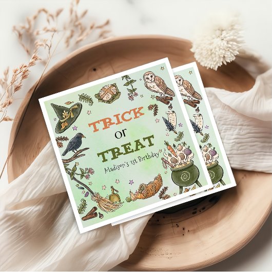 Trick or treat heks Halloween Verjaardag servetten