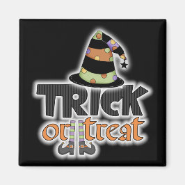 Trick or treat Heks Pet Halloween Magneet