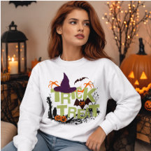 Trick or Treat Heksenhoed Halloween Typografie