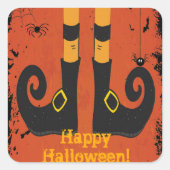 Trick or treat Heksenpoten Happy Halloween Vierkante Sticker (Voorkant)
