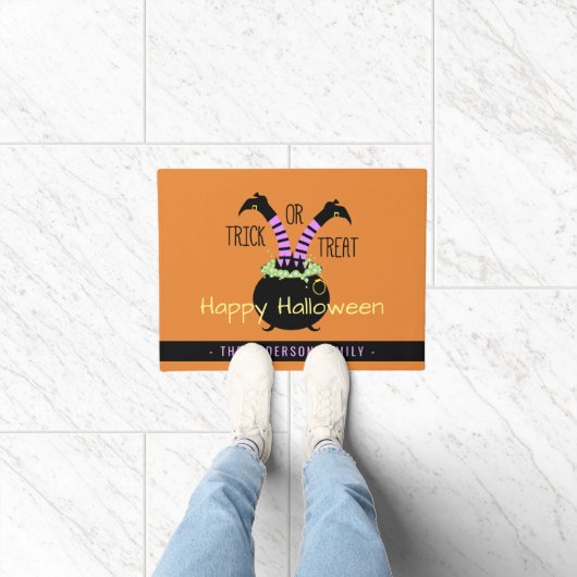 Trick or treat Heksenpoten in Pot Happy Halloween Deurmat (Binnen)