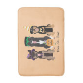 Trick or treat honden in Halloween Costumes Badmat (Voorkant Verticaal)