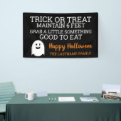 Trick or treat houdt 6 feet - 2020 Halloween Spandoek (Beurs)