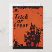 Trick or treat House Halloween Wedding Party  Kaart (Voorkant)