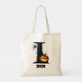 Trick or treat I monogram Snoep Tote Bag (Achterkant)