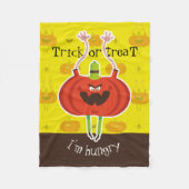 Trick or treat, ik heb honger fleece deken (Voorkant)