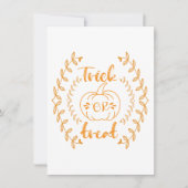 Trick or treat in planten frame feestdagenkaart (Voorkant)