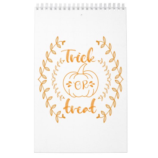 Trick or treat in planten lijst kalender (Hoes)