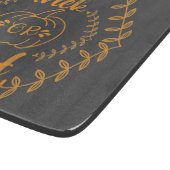 Trick or treat in planten lijst snijplank (Hoek)