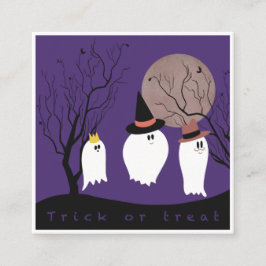Trick or treat informatiekaartje