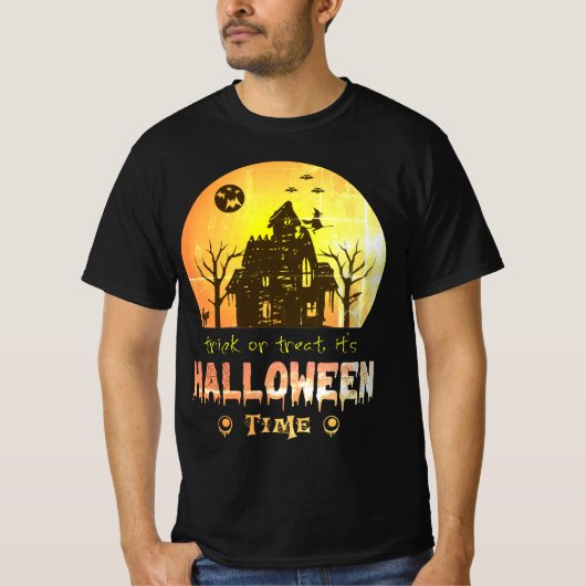 Trick or Treat, It’s Halloween Time best design T-shirt (Voorkant)