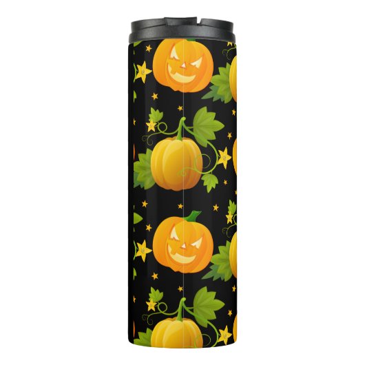 Trick or treat Jack o Lantern Halloween Pumpkin Thermosbeker (Achterkant)