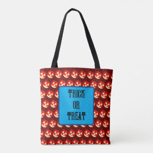 Trick or treat Jack-O-Lantern pompoenpatroon Tote Bag
