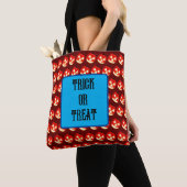 Trick or treat Jack-O-Lantern pompoenpatroon Tote Bag (Dichtbij)