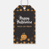 Trick or treat Jack O Lantern Pumpkin Snoep Cadeaulabel (Achterkant)