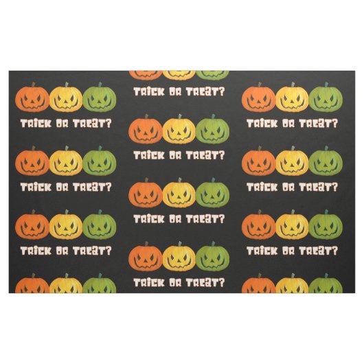 Trick or treat Jack-O-Lantern Stof (Fat Quarter)