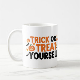 Trick or treat Jezelf - Grappige Halloween Mok