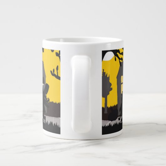 Trick or treat Jumbo Coffee Mok (Achterkant)