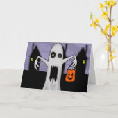 Trick or treat kaart (Gele Bloem)