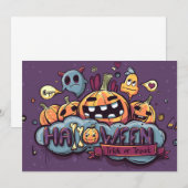 Trick or treat kaart (Voorkant / Achterkant)