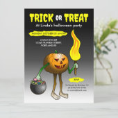 Trick or treat kaart (Staand voorkant)