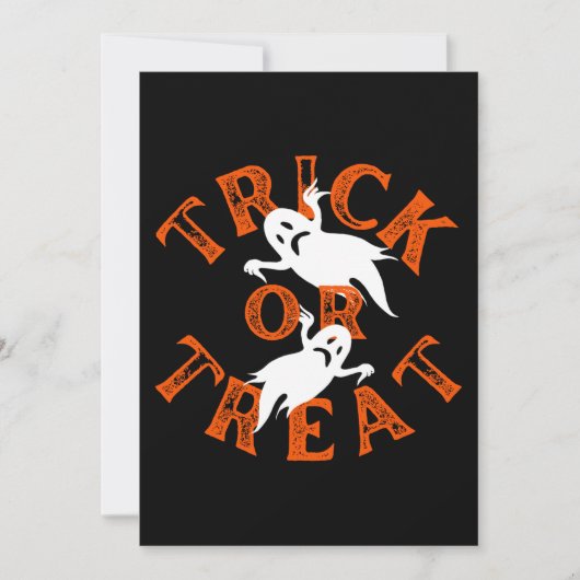 Trick Or Treat Kaart (Voorkant)