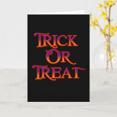 Trick or treat kaart (Gele Bloem)